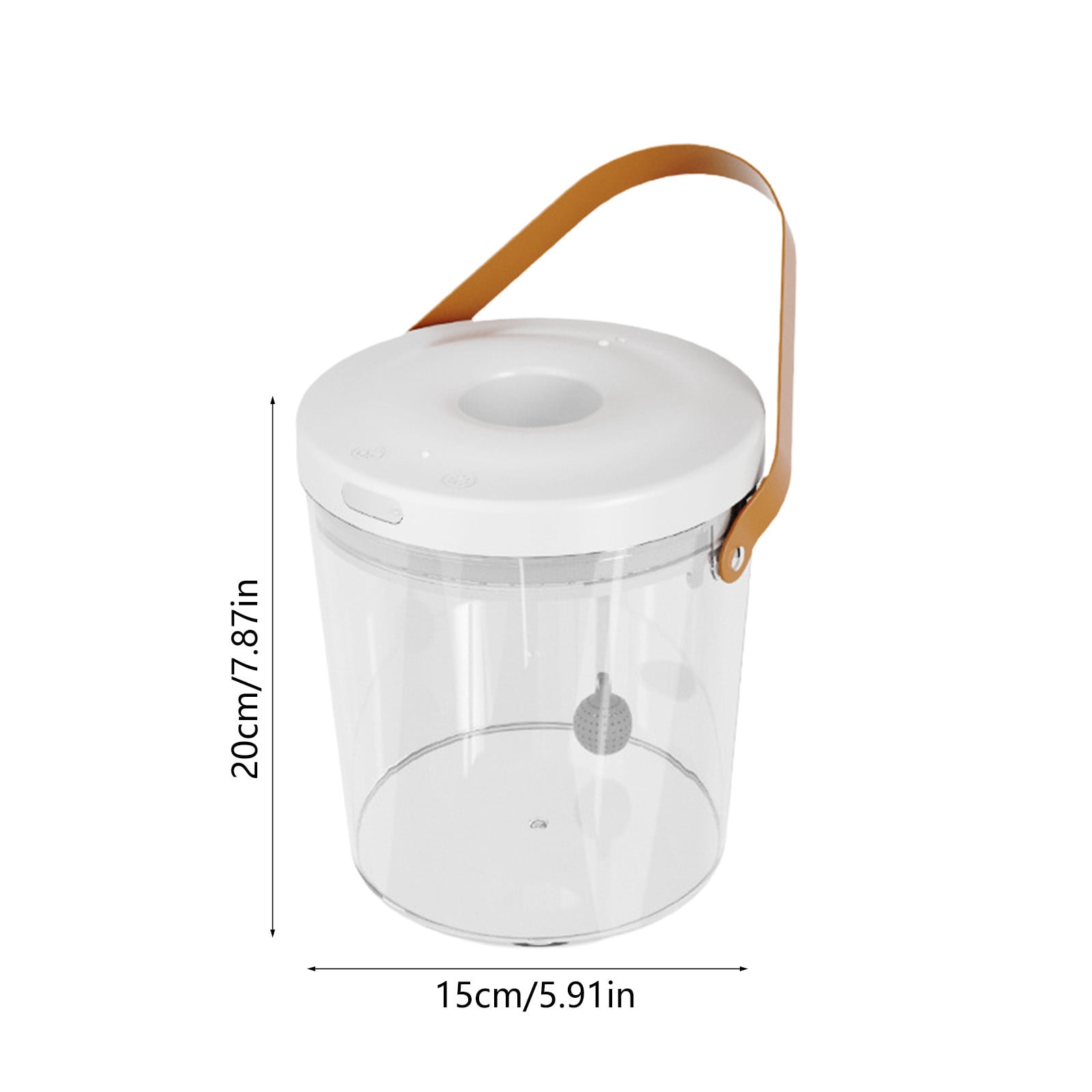 COM1950s Mini Fish Tank with Filter, Small Desktop Aquarium for Home Office, Portable Water Tank with Led Light and Oxygen Circulation, Clear Plastic Fish Bowl for Living Room Decor