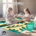thumbnail image 4 of ODIKA 3'x5' Machine Washable Non-Slip Area Rug, Succulent Exotic Plant Arrangement Contemporary Artwork High Traffic Rug, Beige, 529402, 4 of 5