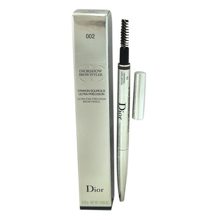 Diorshow Brow Styler Ultra-Fine Precision Brow Pencil #002 Universal Dark Brown by Christian Dior for Women - 0.01 oz Eyebrow Pencil