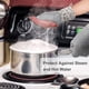 thumbnail image 5 of Guantes de silicona para horno, resistentes al calor, 1 par y 2 agarraderas, perfectos para parrilla, barbacoa, cocina, horno (gris) ER, 5 of 5