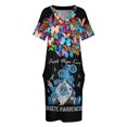 thumbnail image 4 of Vestido holgado con bolsillos para mujer vestido de verano 2025 de concientización sobre diabete, 4 of 7