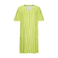 thumbnail image 4 of cfhntfmh Plus Size Dresses for Women Lounge V Neck Short Sleeve Printed Mini Dress Summer Flowy Fashion Dress with Pockets, 4 of 4