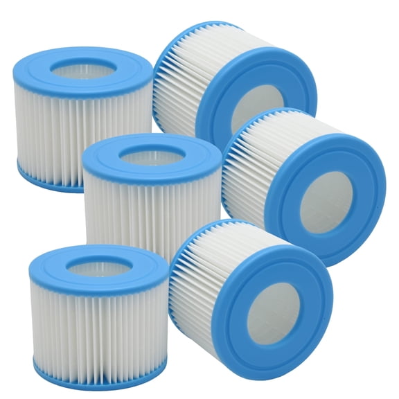 Anxingo 6Pack 90352E Type VI Hot Tub Spa Filter Cartridges Replacement for Lay-Z-Spa, Coleman SaluSpa Replace 58323