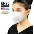 thumbnail image 3 of BNX KN95 White Face Masks (50-Pack), (Earloop) (Model: E95), 3 of 6
