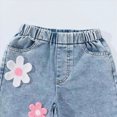 thumbnail image 7 of HCNTES Baby Girl Winter Clothes Toddler Girls Clothes 3T 4T 5T 6T Ribbed Baby Kids Girl Long Sleeve Flower Tops Jeans Pant Knitwear Denim Outfits, 7 of 7
