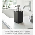 thumbnail image 3 of Yamazaki Home Foaming Soap Dispenser, Black, ABS Plastic, 12.2 fluid oz., 360 milliliters, No Assembly, 3 of 7