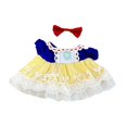 thumbnail image 2 of Vestido de muñeca de peluche CUTICAT con lazo para muñecas de 38 cm enrejado azul, 2 of 5