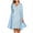 Light Blue, variant on Spring Summer Dresses Women Casual Floral Print Round Neck Sleeveles Dress Solid Chiffon Two-Piece Set Light Blue XL