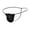 Black, variant on Men's Thongs Underwear Sexy G String T-Back Low Rise Bulge Pouch Jock Straps Male Lingerie