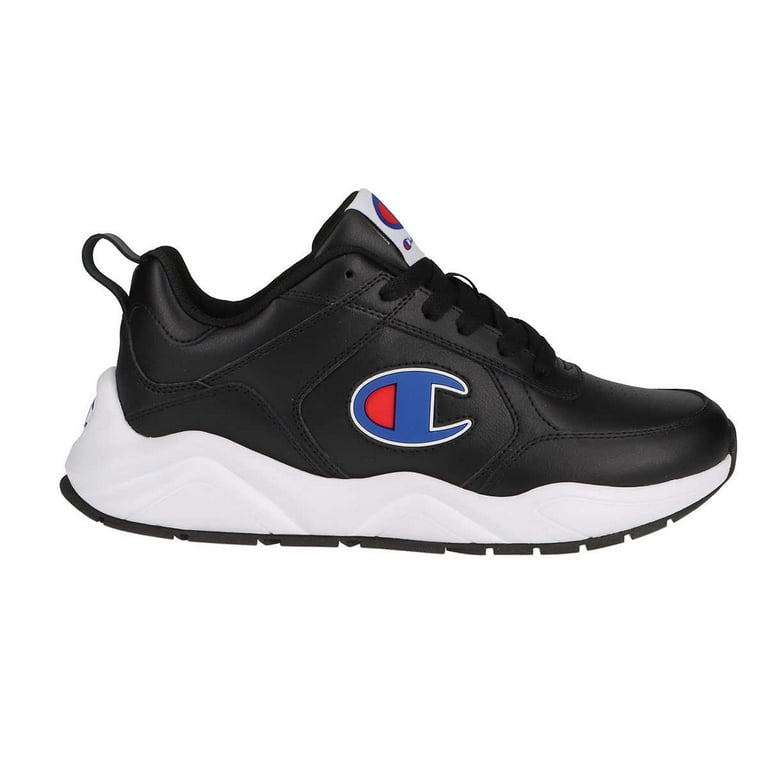 Champion Men's Shoes 93Eighteen Classic Lace Up Casual Running Walking Sneaker - Black or White (Black, 12) Walmart.com