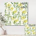 thumbnail image 4 of Designart ' Vibrant Yellow Summer Wildflowers On White ' Traditional Canvas Wall Art Print, 4 of 4