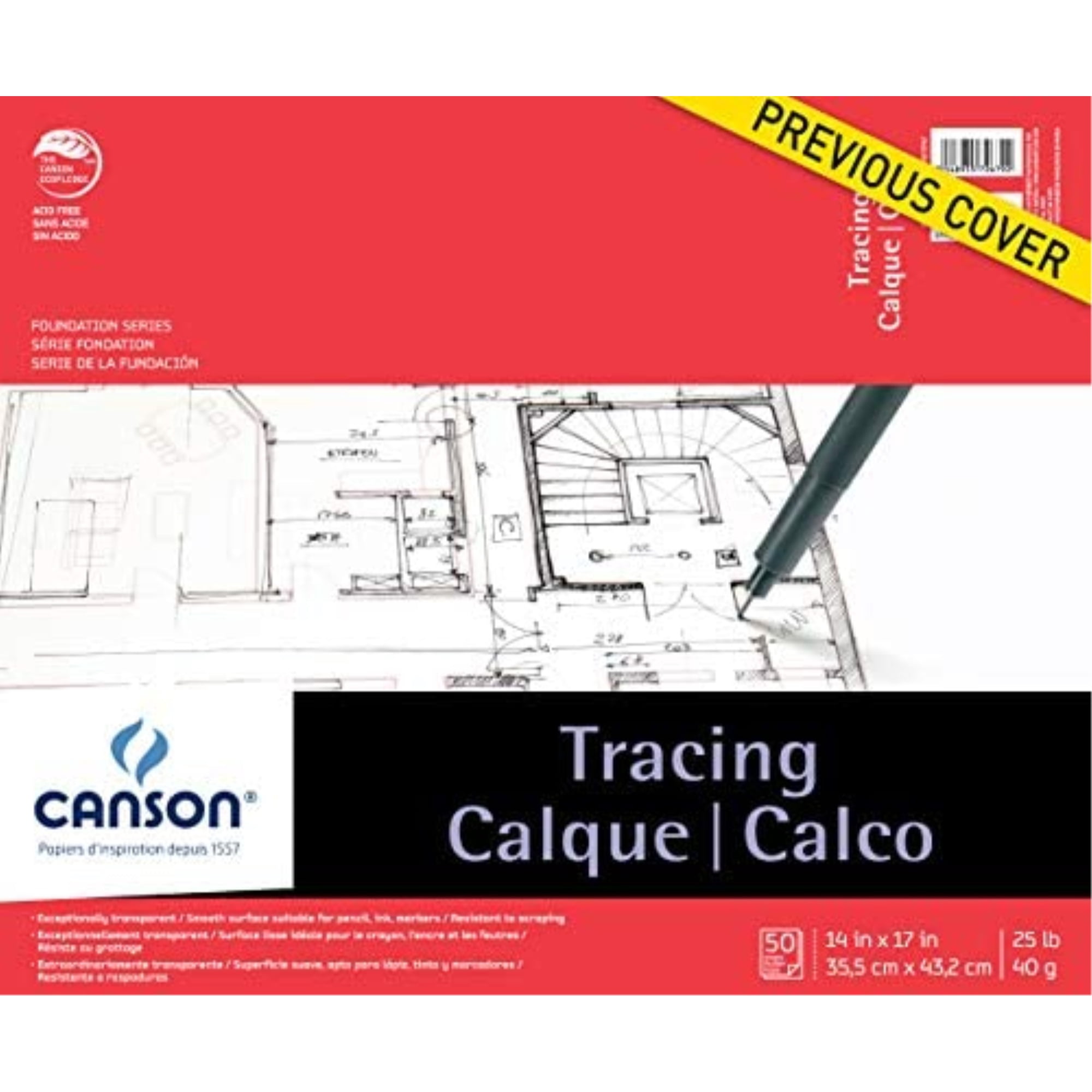 Canson Tracing Pad 14 In. x 17 In. (100510962) 31239