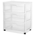 thumbnail image 1 of Cajonera Sterilite Grande con 3 Cajones con Ruedas Blanca, 1 of 4