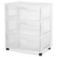 thumbnail image 1 of Cajonera Sterilite Grande con 3 Cajones con Ruedas Blanca, 1 of 4
