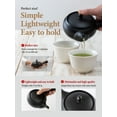 thumbnail image 4 of KYUSU TEAPOT with INFUSER for LOOSE LEAF TEA [JAPANESE HANDMADE TOKONAME CERAMIC with BLACK CLAY] 10.1 Fl oz/300 ml, 4 of 14