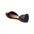 thumbnail image 3 of Breckelle AH18-Dolley-22 Women Leatherette Pointy Toe D'Orsay Ballet Flat, 3 of 5