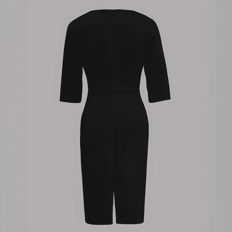 MORTTIC Women's Classic Pearl-Embellished Bodycon Dress - Elegant Crew  Neck, Back Zipper & Split Sleeve Formal Dress - Walmart.com