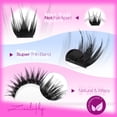 thumbnail image 2 of Extensiones de pestañas ZANLUFLY Wispy Lash Clusters de 10 a 18 mm, 200 unidades, 2 of 7