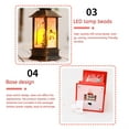 thumbnail image 4 of pitrice Christmas Lantern Vintage Outdoor Candle Light Tabletop Hanging LED Lamp Decoration, Santa Claus Style, Red, 4 of 7