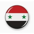 thumbnail image 2 of Flag of Syria | 3D Domed CAR Emblem Badge Sticker Flexible Round, 2 of 3