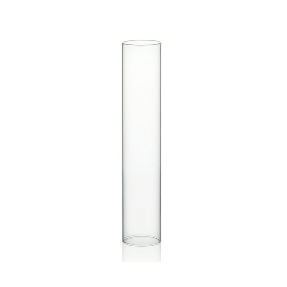 WGV Clear Hurricane Candle Shade Chimney Tube - 3" Wide x 16" Height, Good quality, Heavy Weighted Base - 1 Pc
