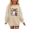 thumbnail image 3 of akafmk Girls Halloween Sweatshirt Oversized Crewneck Sweatshirts Long Sleeve Pullover Tops Graphic Hoodies Cute Fall Winter Clothes, Size 7-8 Years, 3 of 7
