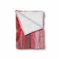 thumbnail image 2 of Love Soft Flannel Fleece Throw Blanket, Love You Heart on Grunge Style Rustic Wooden Background Valentines Day Retro Print, Cozy Plush for Indoor and Outdoor Use, 50" x 70", Red Pink, by Ambesonne, 2 of 6