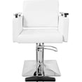 thumbnail image 2 of Sillon Silla Barberia Estetica Cuadrada 360° Moderna Blanca, 2 of 5