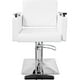 thumbnail image 2 of Sillon Silla Barberia Estetica Cuadrada 360° Moderna Blanca, 2 of 5