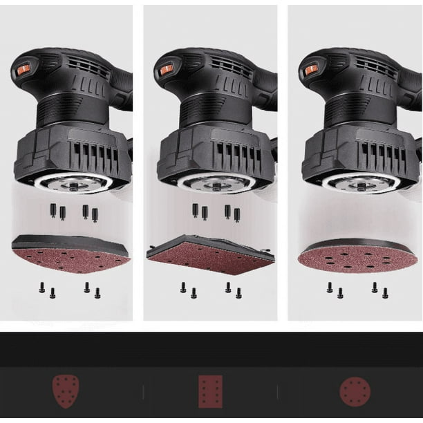 TACKLIFE MDS01B Orbital Sander 3 In 1 Electric Sander With 15 Pcs Sandpapers 6 Variable Speeds Grinding Machine For Woodworking