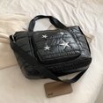 thumbnail image 4 of Bolso bandolera informal para mujer, con correa ajustable, bolso cruzado Simple con estrella, bolso de compras, 4 of 9