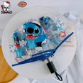 thumbnail image 4 of Disney Stitch-paraguas plegable automático de dibujos animados, paraguas ligero de 3 etapas, Mini regalos, 4 of 4
