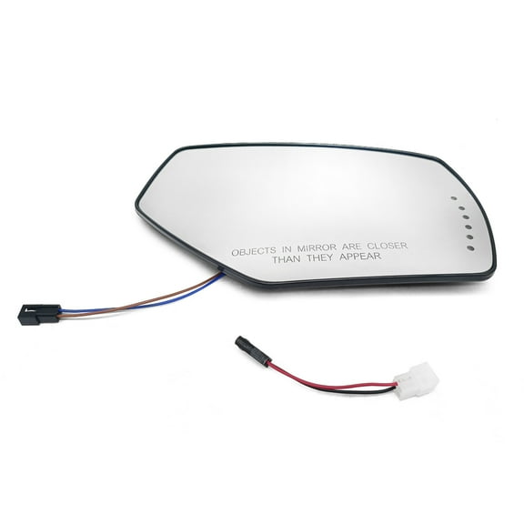 Passenger Side Mirror Compatible with Chevy Silverado GMC Sierra Right Heated Mirror Glass with LED Signal Light Replace 22919749 GM1325146