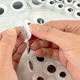 thumbnail image 6 of Hello Hobby Black & White Adhesive Stick On Googly Eyes for Crafts, 119 Count, 6 of 8
