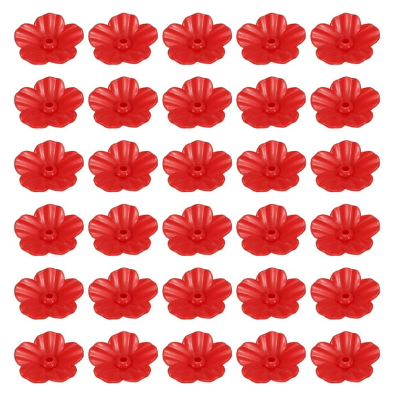 Flores de reemplazo para alimentadores de colibrí Puertos de alimentación para exteriores Rojo Paquete de 30