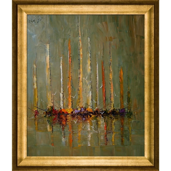 La Pastiche  Justyna Kopania 'Boats ' Framed Fine Art Print
