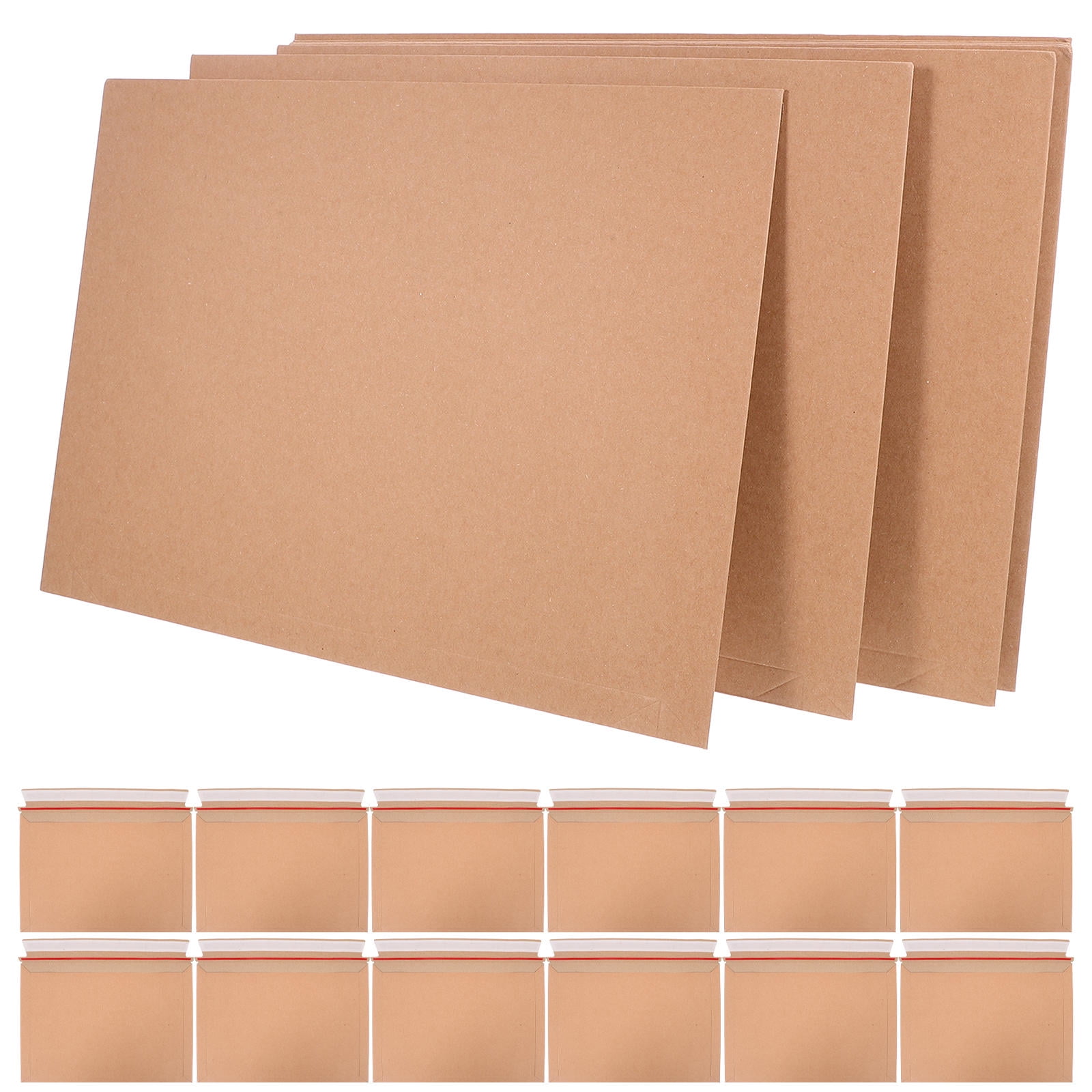FOMIYES Self-Sealing Envelope Khaki for Office and Greeting Cards 60Pcs