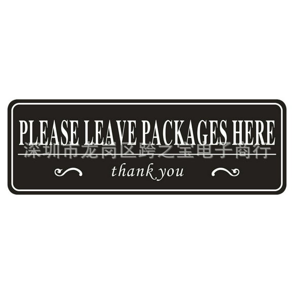Miangastore 10Sheets Packages Stickers: Please Leave Packages Here Sign Self-Adhesive Waterproof Vinyl Signs - for Home Office Shop Box Door Recognition