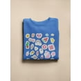 thumbnail image 3 of Cluttered Teen Stickers Sweatshirt Women -Image by Shutterstock, Female XX-Large, 3 of 4
