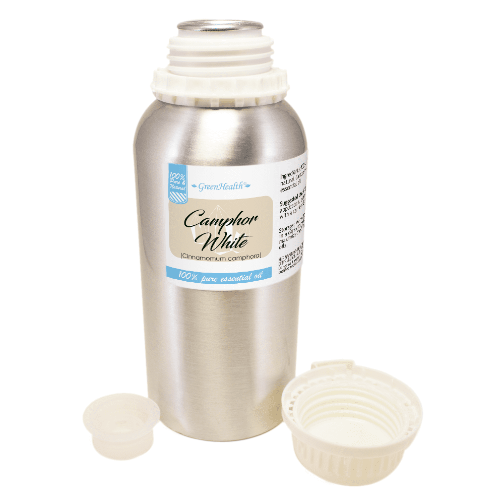 Camphor White Essential Oil 16 fl oz Aluminum Bottle w/ Cap