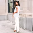 thumbnail image 2 of SUNBS Blouses for Women Lace Tops Pleated Short Sleeve Shirts Summer Business Casual Dressy Clothes, 2 of 6