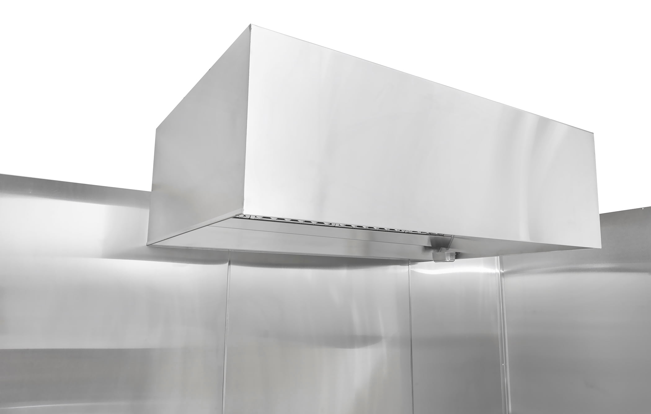 HOODMART 48” x 84” Metal Wall Panels, Set of 7 - High Quality Stainless Steel Sheet with Seams & End Caps, Back Splash Guard for Food Trucks, Restaurants, and Trailers