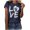 Navy, variant on Fesfesfes Casual Tank Womens Work Tops Girls Short Sleeve Out Blouse Funny Print Shirt T-Shirt Tops Tshirts 14(XXXL)