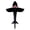 7.5-foot Black, variant on In The Breeze 2909 — 4 ft. 3D Shark Kite — Fun, Easy Flying Single-Line Sea Life Kite for the Family