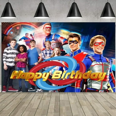 Yerwa Henry Birthday Party Supplies,1 Happy Birthday Backdrop for Henry Party Decorations, 5 x 3FT Birthday Banner Decor Photo Background for Girls Boys Kids