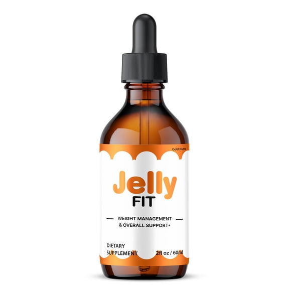 Jelly Fit Drops Liquid Supplement, JellyFit Supplement, All Natural Formula, 1 Month Supply 60 mL (1 Pack)