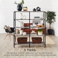 thumbnail image 6 of Best Choice Products 55in Storage Bookshelf for Living Room, Walkway w/ Industrial, Elevated Design - Gray, 6 of 7
