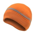 thumbnail image 4 of Gorro de lana reflectante, gorro de invierno, gorro térmico de seguridad de neón, gorro de para Snowboard, esquí, baloncesto, hombres y , Naranja, 4 of 8