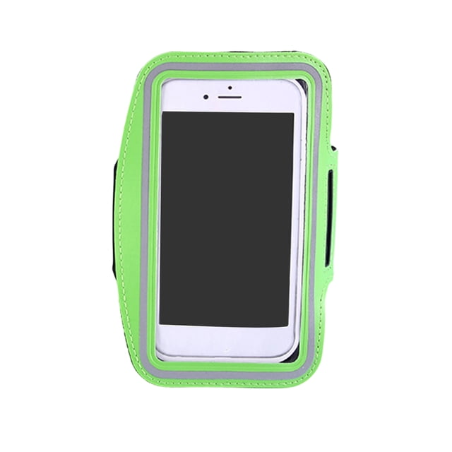 Brazalete deportivo resistente al agua para correr, funda para teléfono, ajustable, con llavero para correr, senderismo y ciclismo.