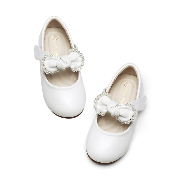 DREAM PAIRS Zapatos Mary Jane Ballet para Niñas Pequeñas Talla 11 Blanco
